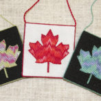 Canvas Work Bargello Canadian Flag